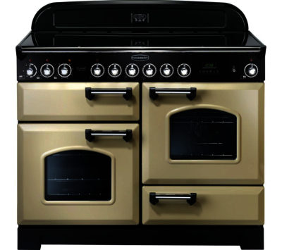 RANGEMASTER  Classic Deluxe 110 Electric Ceramic Range Cooker - Cream & Chrome